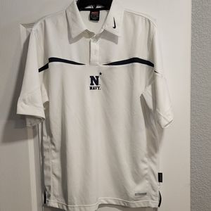 Nike USNA US Navy Naval Academy Polo Shirt S